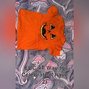 Kids Halloween Pumpkin Tee - Orange